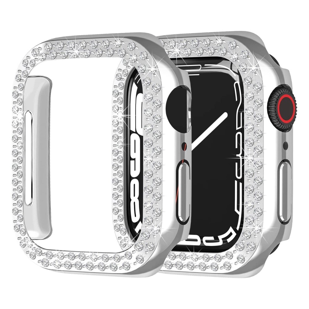 Apple Watch 44mm Rhinestone Case Silver