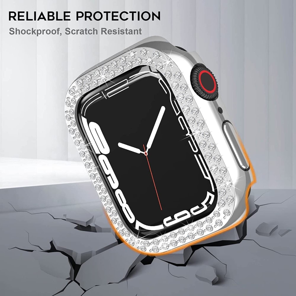 Apple Watch SE 44mm Rhinestone Case Silver