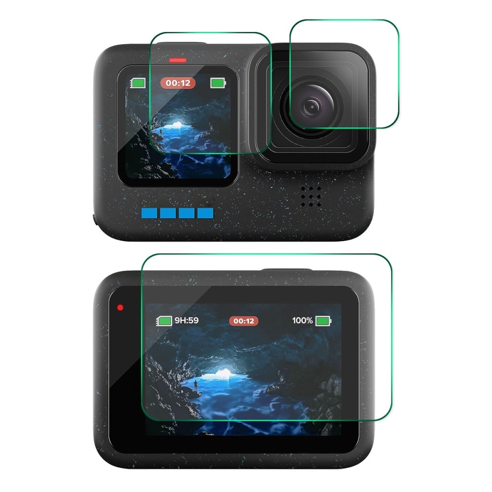 Tempered Glass Screen & Camera Protector GoPro Hero12