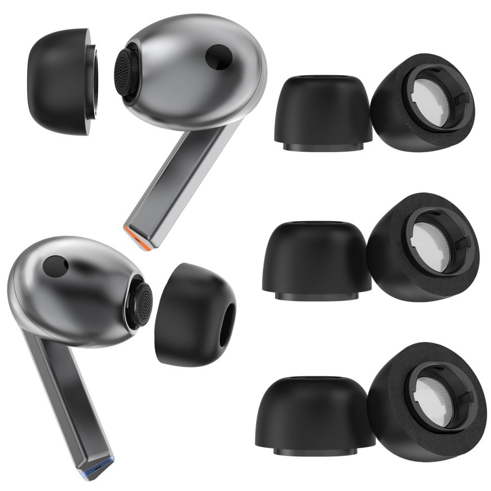Memory Foam Ear Tips (3-pack) Samsung Galaxy Buds 3 Pro Black
