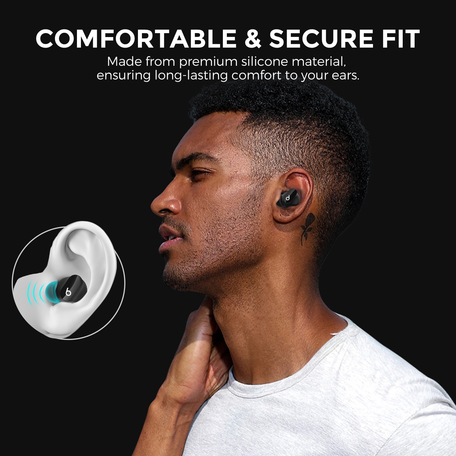 Ear Tips (3-pack) Beats Studio Buds Plus Black