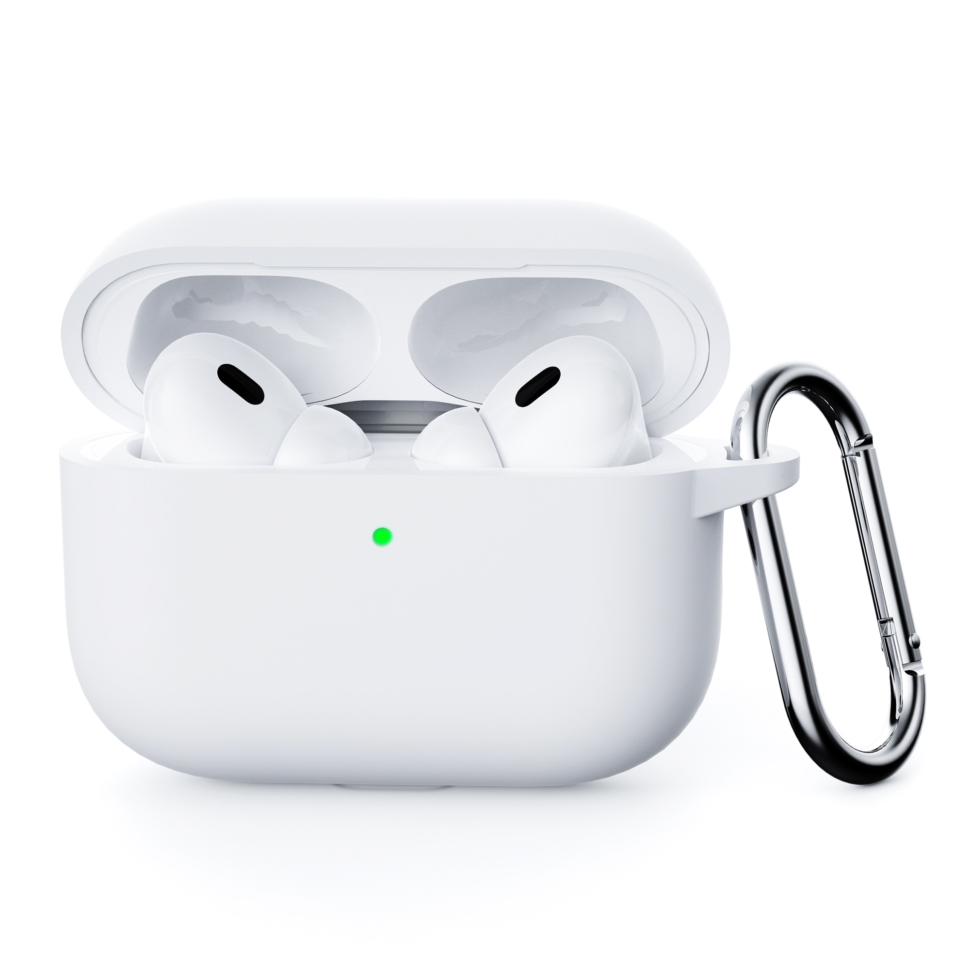 Silicone Cover with Carabiner Apple AirPods Pro 3 Blue