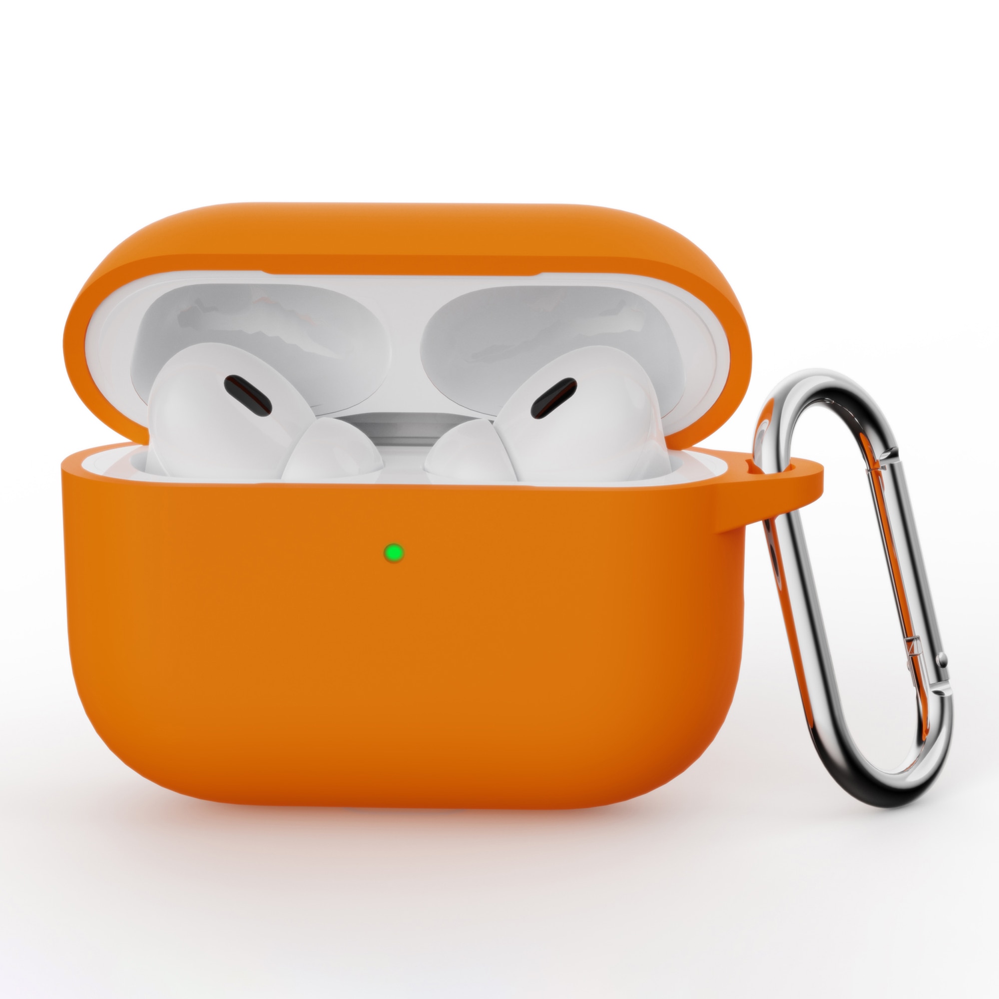 Silicone Cover with Carabiner Apple AirPods Pro 3 Blue