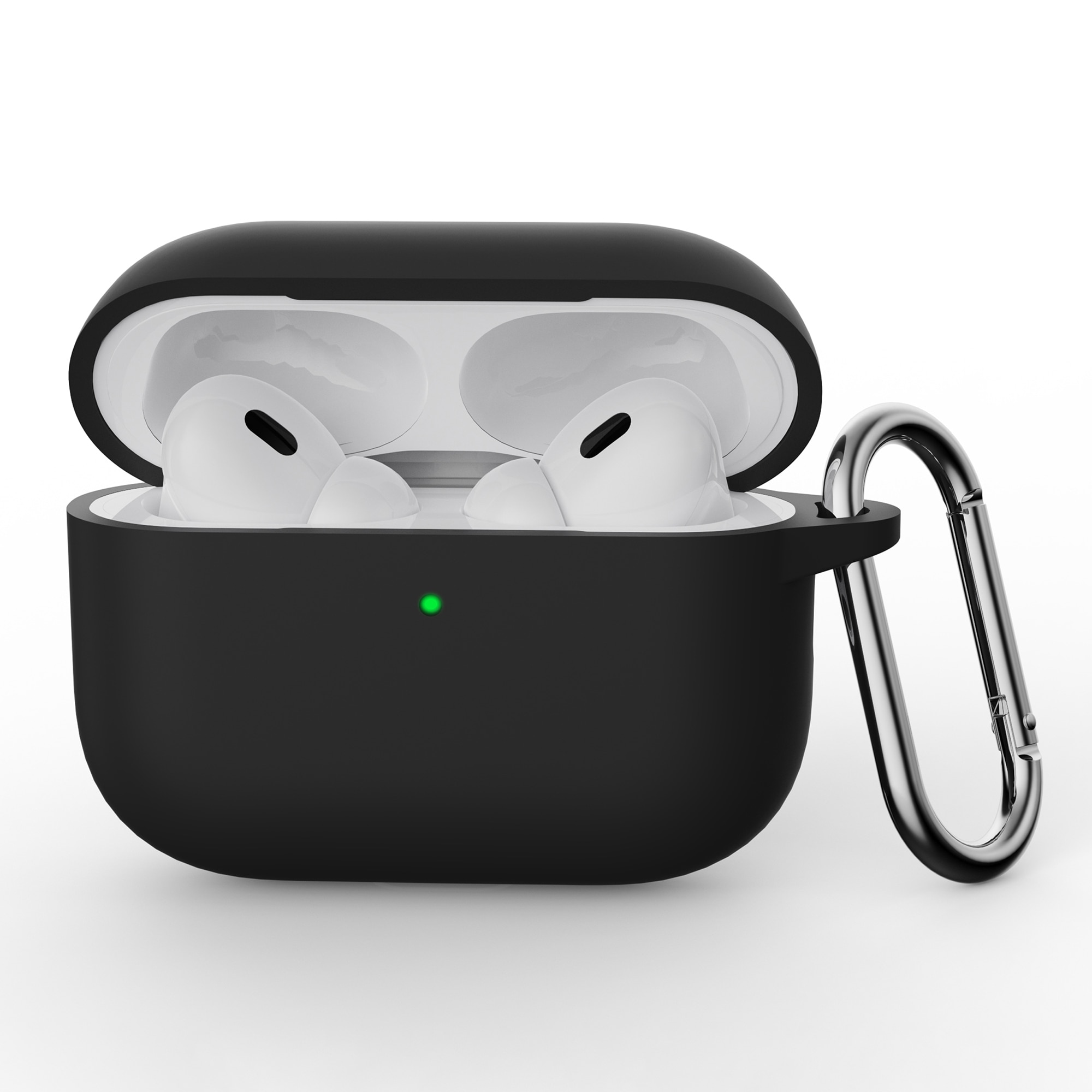 Silicone Cover with Carabiner Apple AirPods Pro 3 Blue