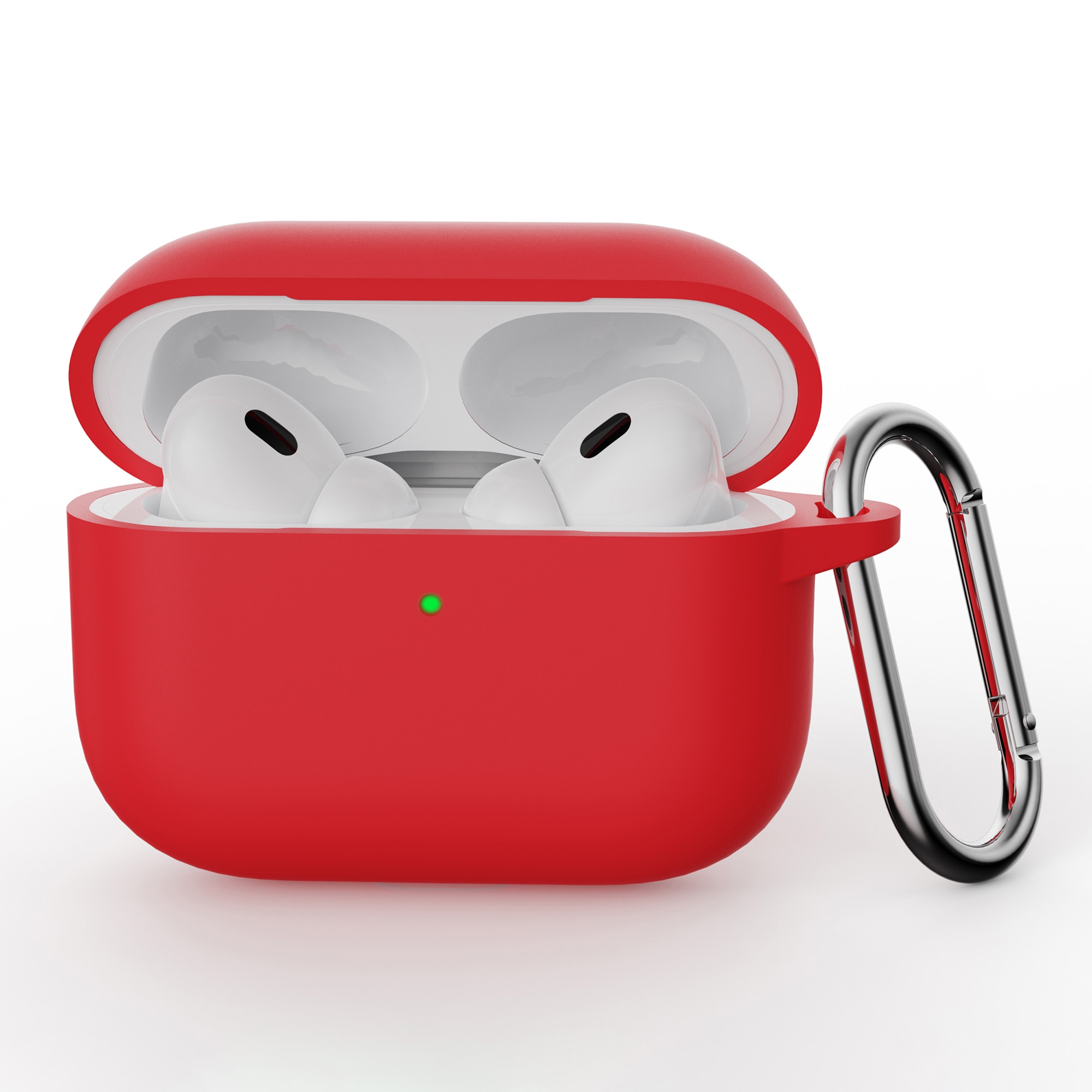 Silicone Cover with Carabiner Apple AirPods Pro 3 Blue