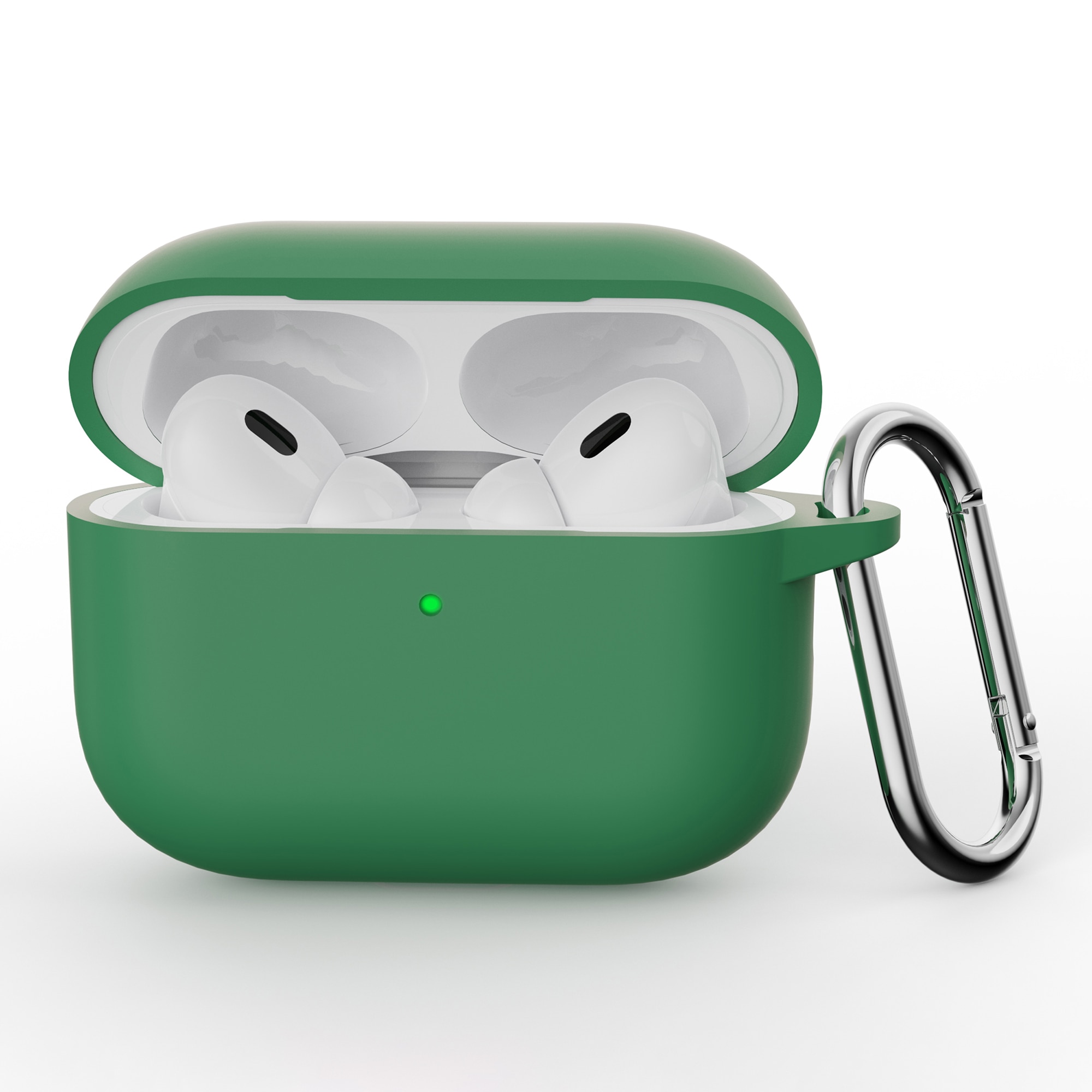 Silicone Cover with Carabiner Apple AirPods Pro 3 Blue