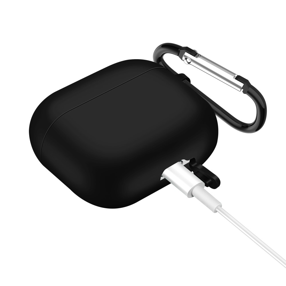 AirPods 3 Silicone Cover with Carabiner Black