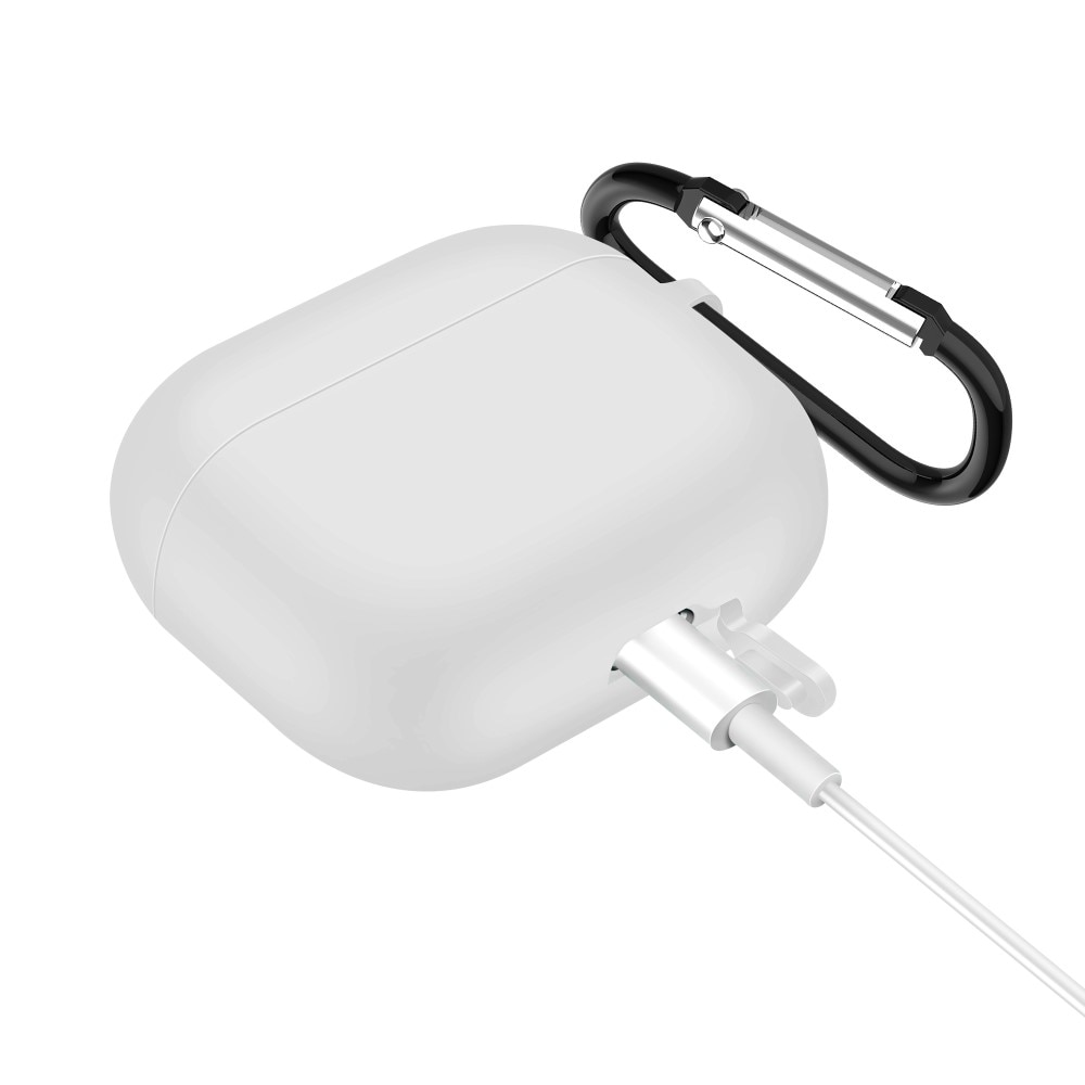 AirPods 3 Silicone Cover with Carabiner White