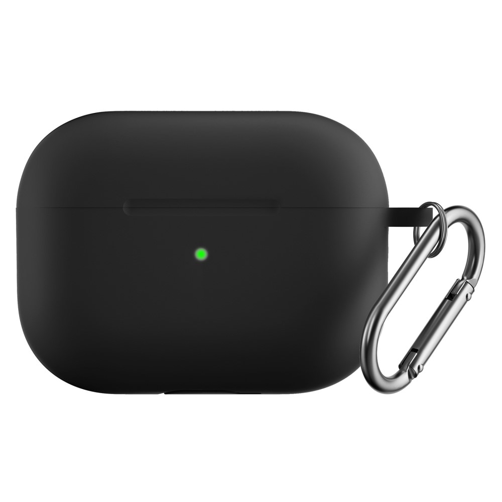 AirPods Pro 2 Silicone Cover with Carabiner Black