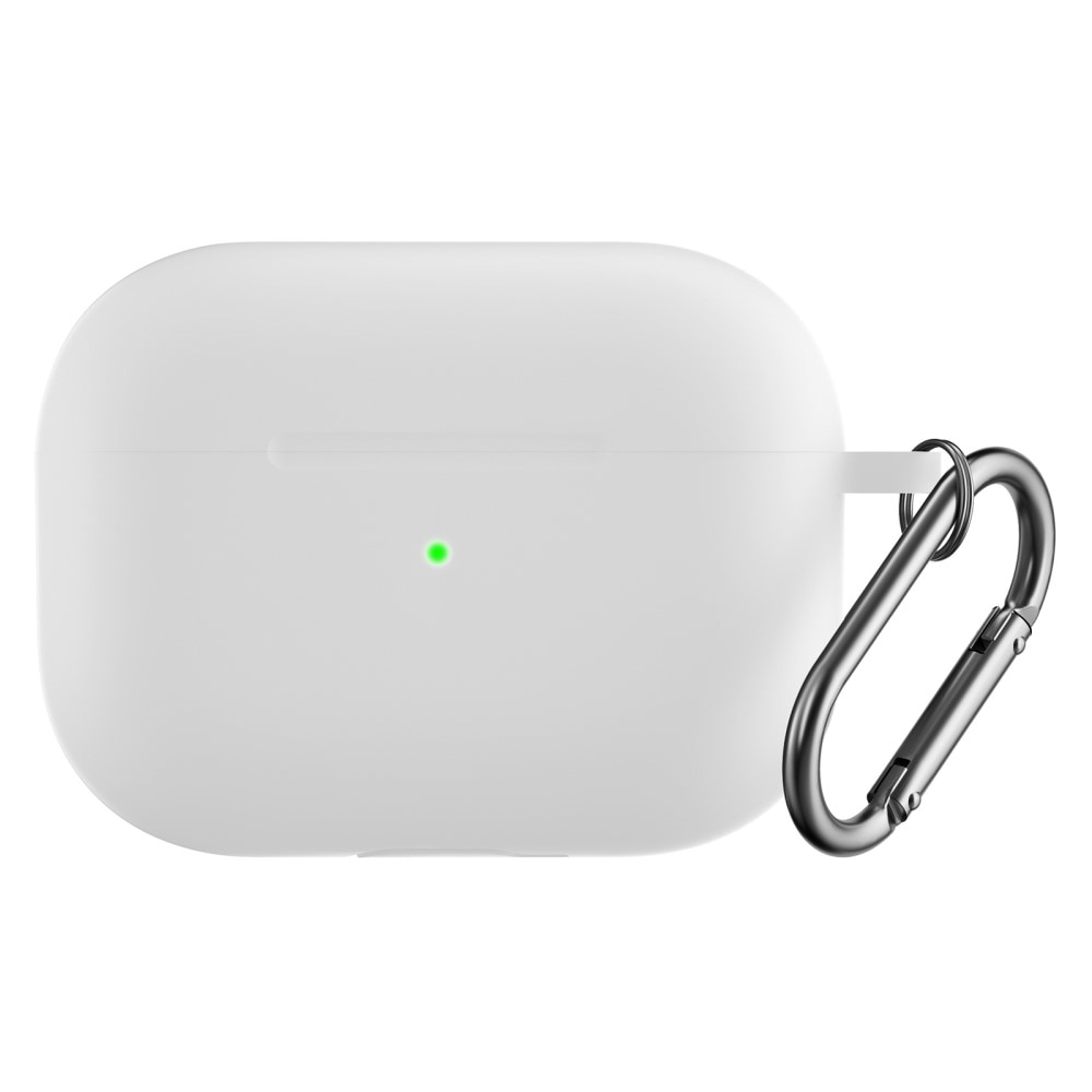 AirPods Pro 2 Silicone Cover with Carabiner White