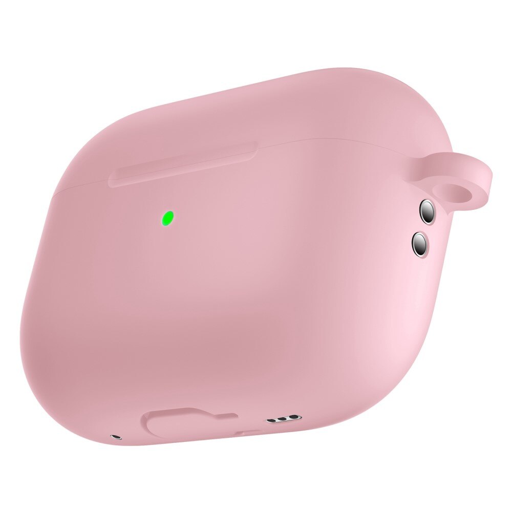 AirPods Pro 2 Silicone Cover with Carabiner Pink