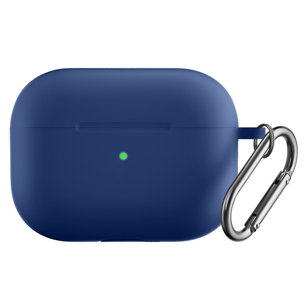 AirPods Pro 2 Silicone Cover with Carabiner Blue