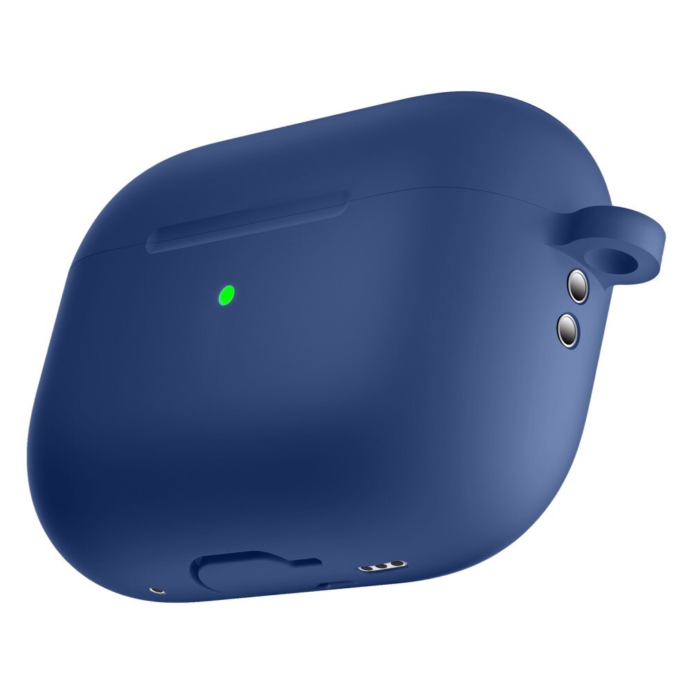 AirPods Pro 2 Silicone Cover with Carabiner Blue