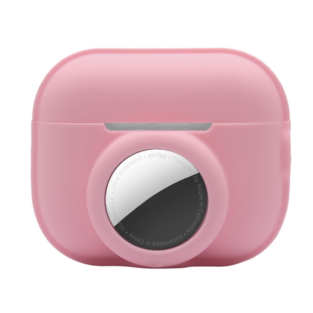 AirPods Pro 2 Silicone Case with AirTag holder Pink