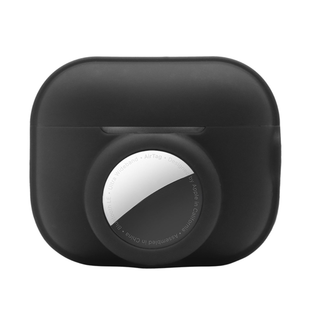 AirPods Pro 2 Silicone Case with AirTag holder Black