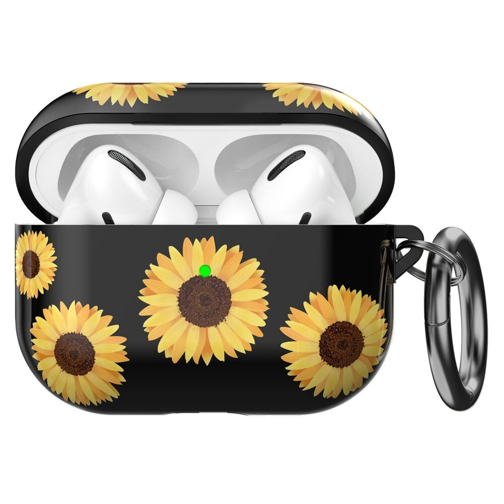 TPU Cover with Carabiner Apple AirPods Pro Sunflowers