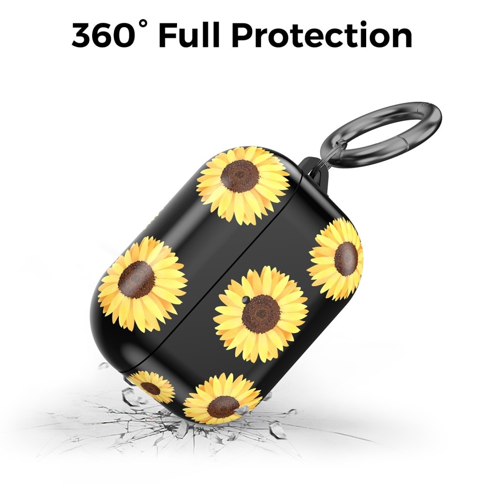 TPU Cover with Carabiner Apple AirPods Pro Sunflowers