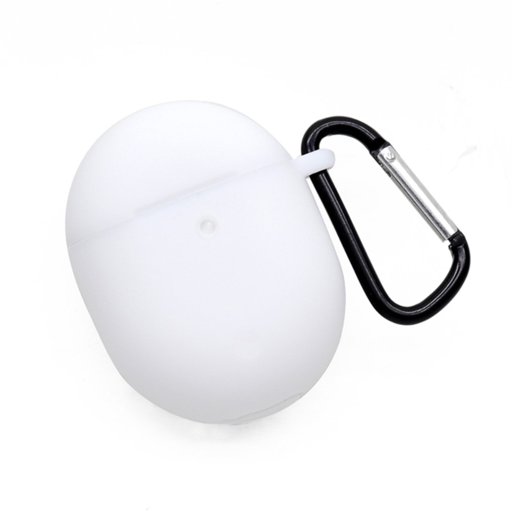 Silicone Cover with Carabiner Google Pixel Buds Pro White