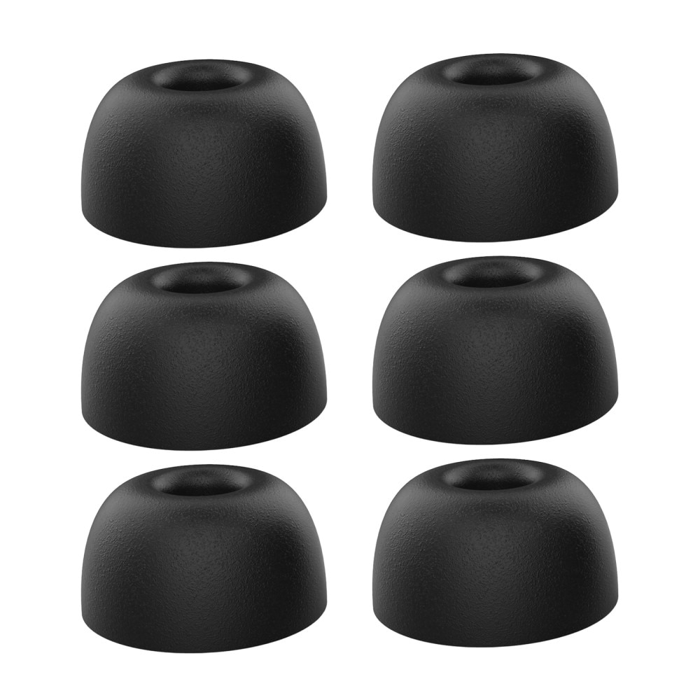 Memory Foam Ear Tips (3-pack) AirPods Pro  (Medium) Black