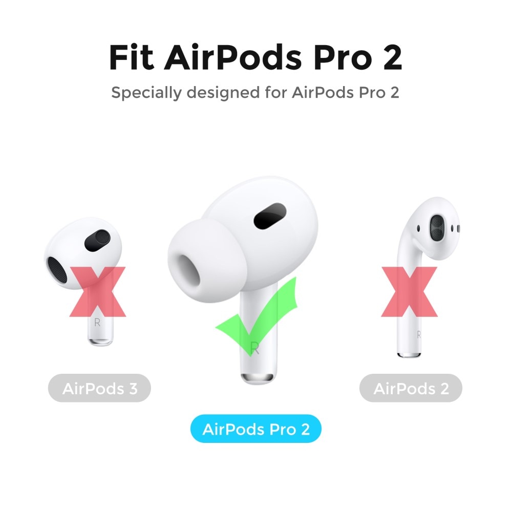 AirPods Pro 2 Earpads Silicone (3-pack) Black