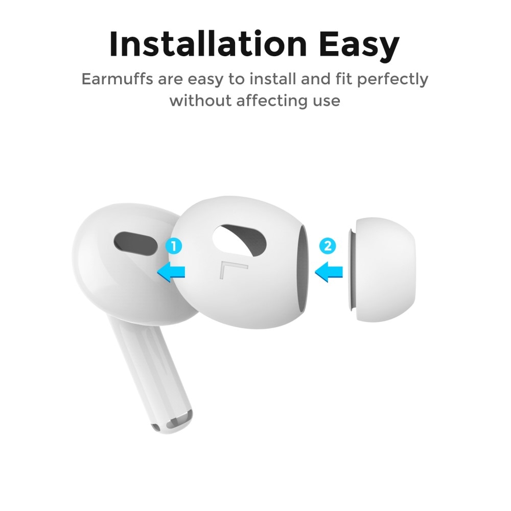 AirPods Pro 2 Earpads Silicone (3-pack) White