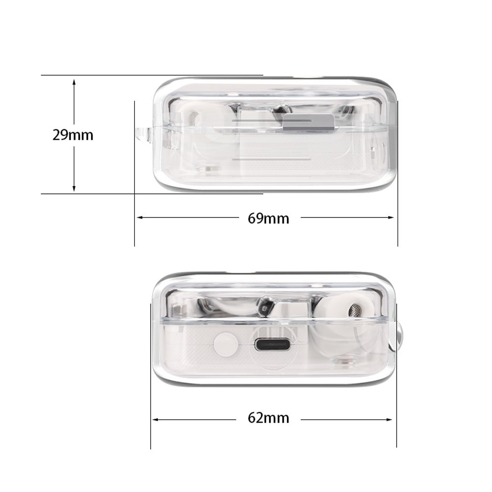 Silicone Cover with Carabiner Nothing Ear (2) Transparent