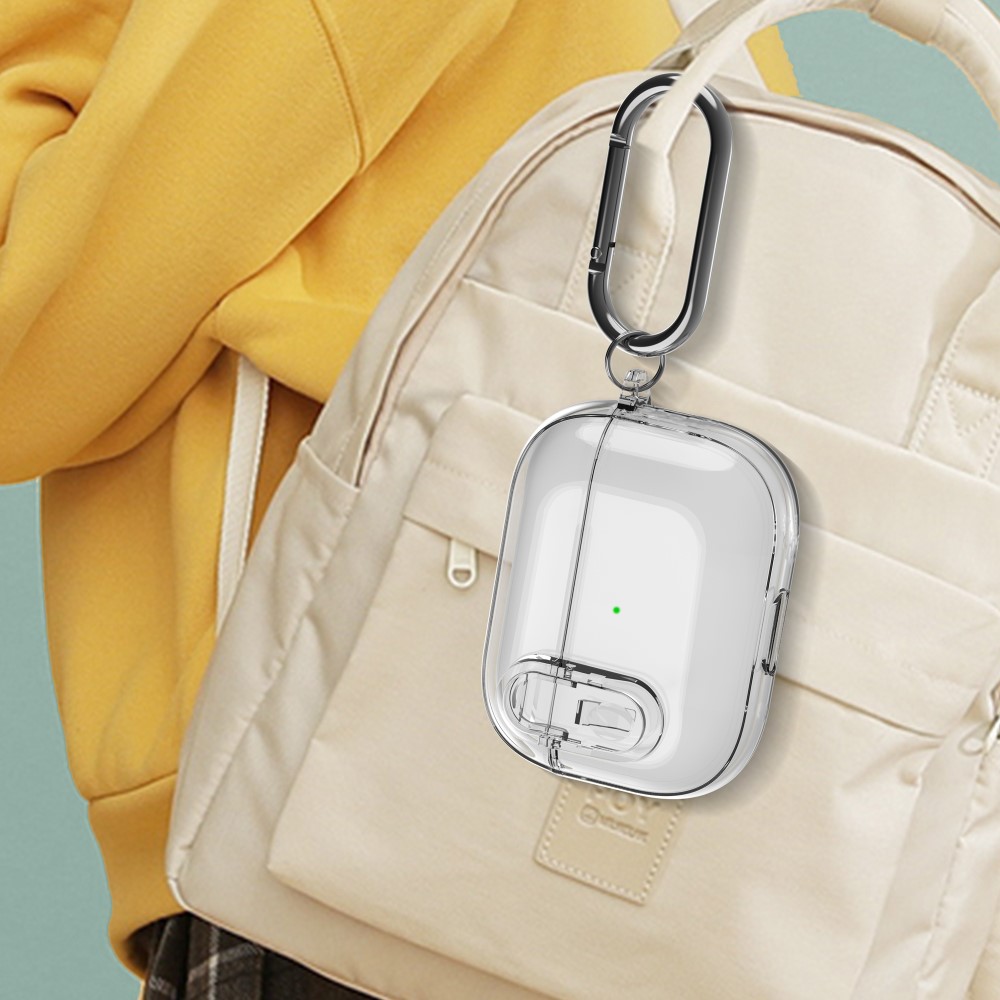 AirPods Pro Case with Carabiner and Lock Transparent