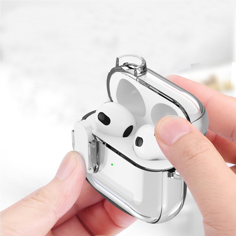 AirPods 3 Case with Carabiner and Lock Transparent