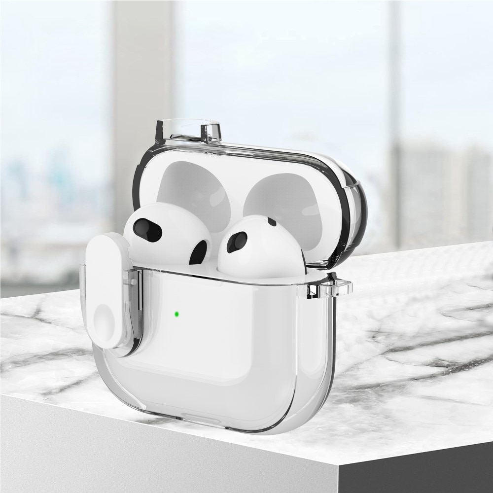 AirPods 3 Case with Carabiner and Lock Transparent