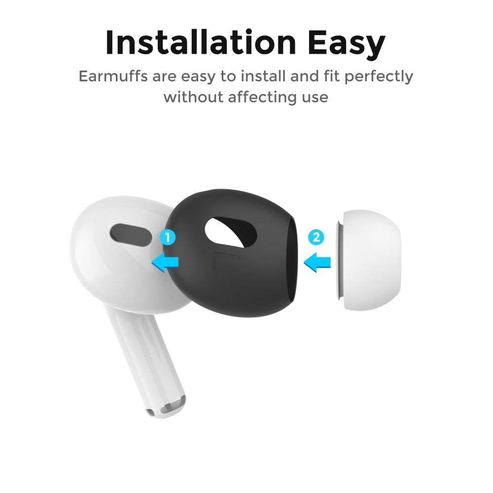 AirPods Pro 2 Earpads Silicone Black