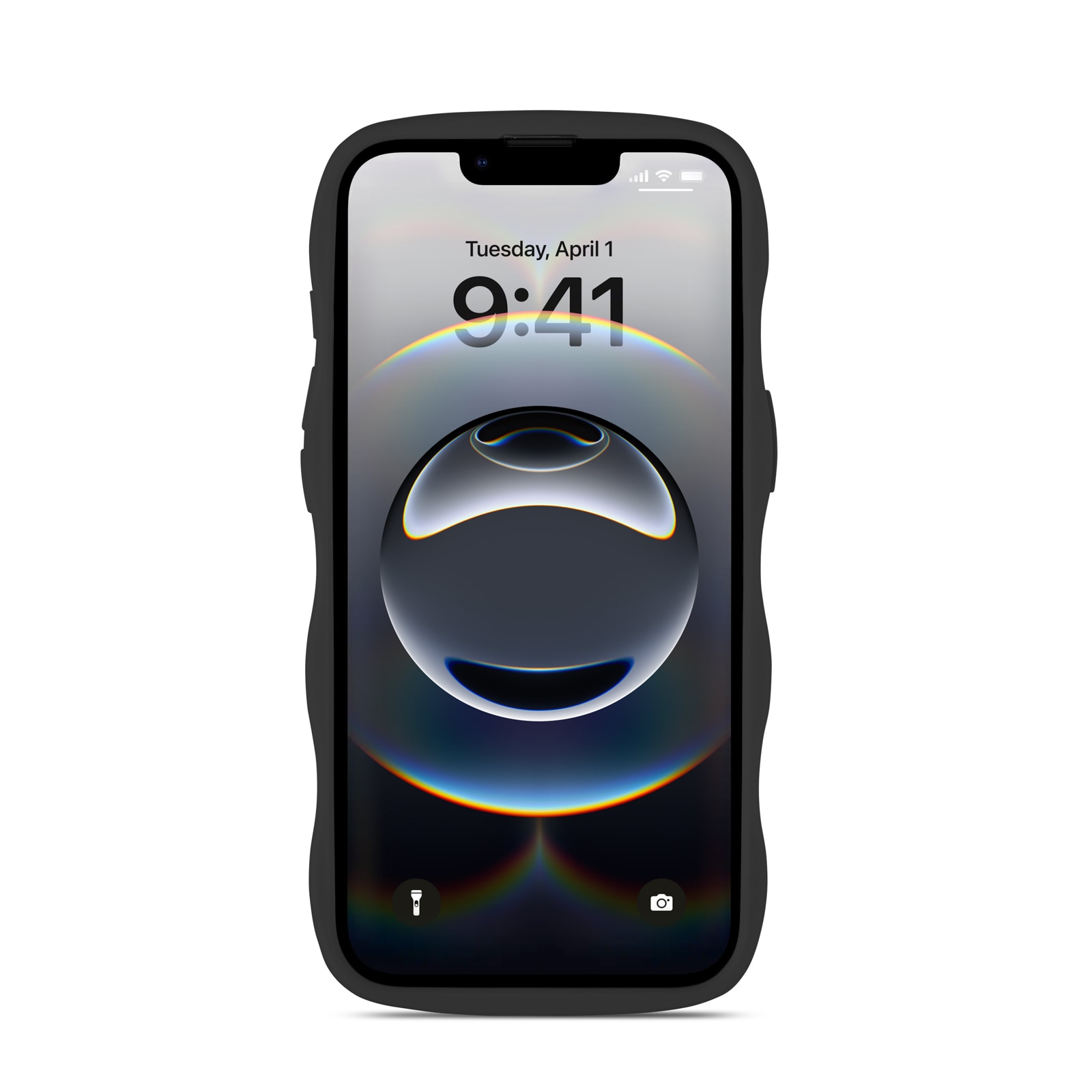 iPhone 16e The Wave Case Black
