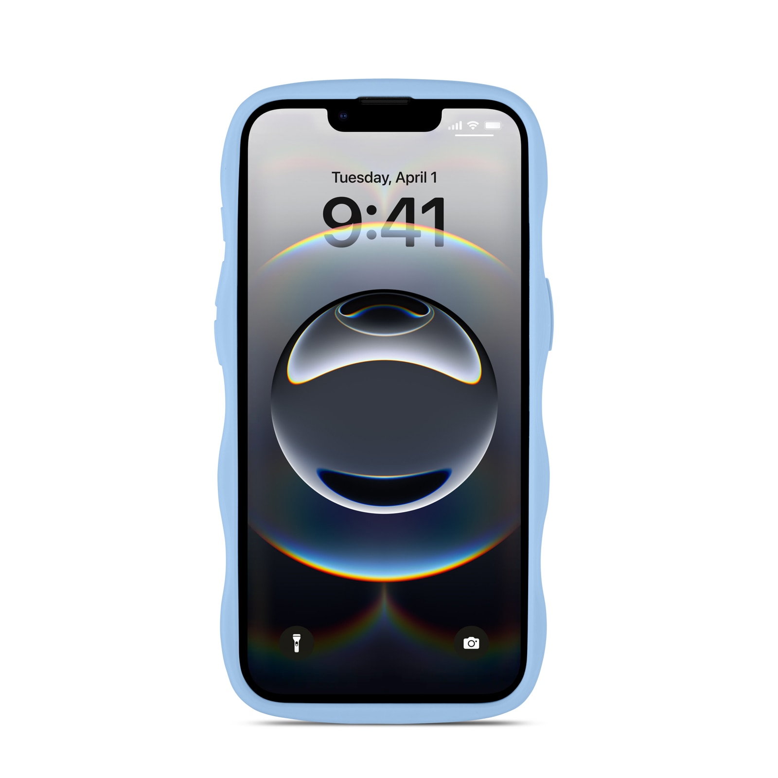 iPhone 16e The Wave Case Blue