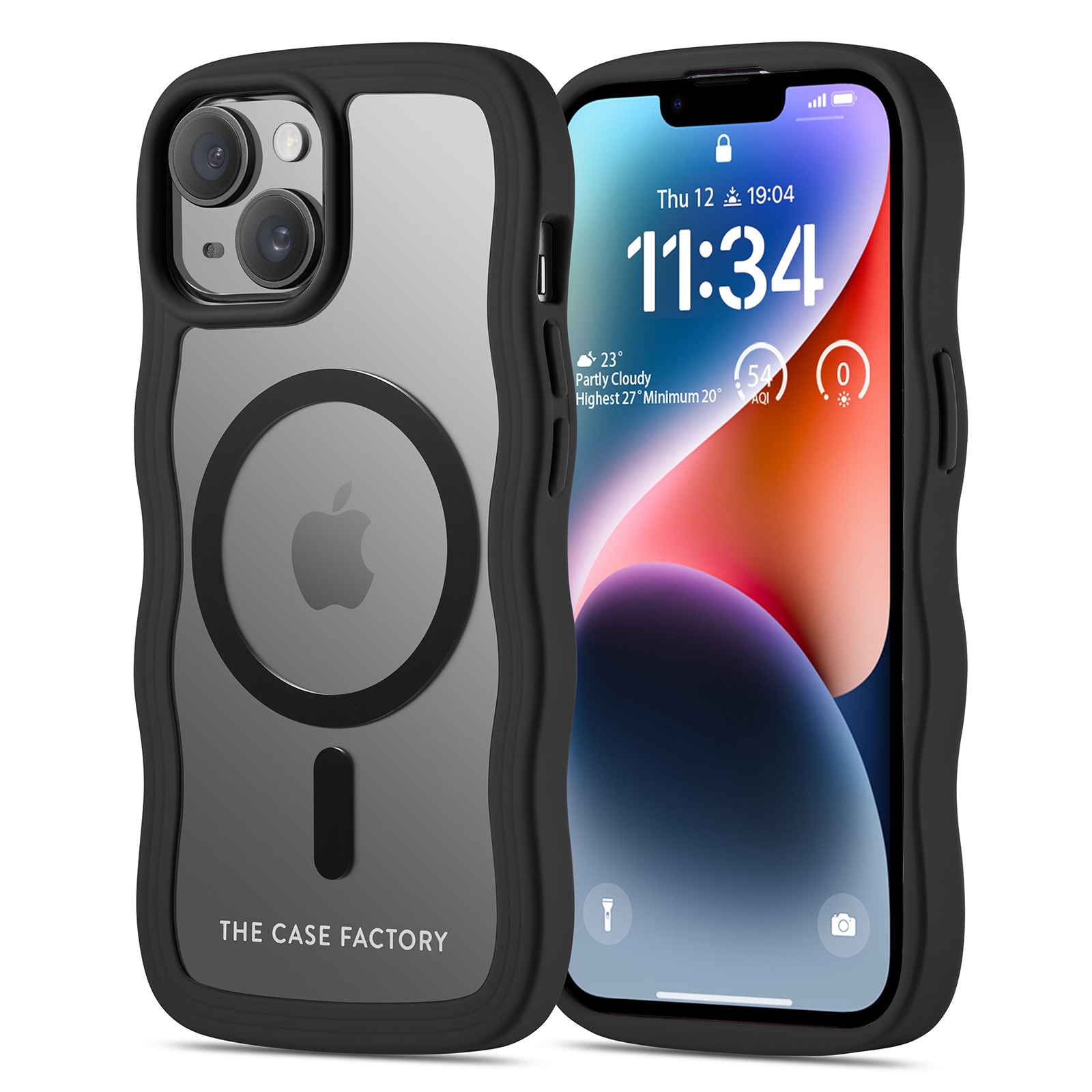 iPhone 15 The Wave Mag Case Black