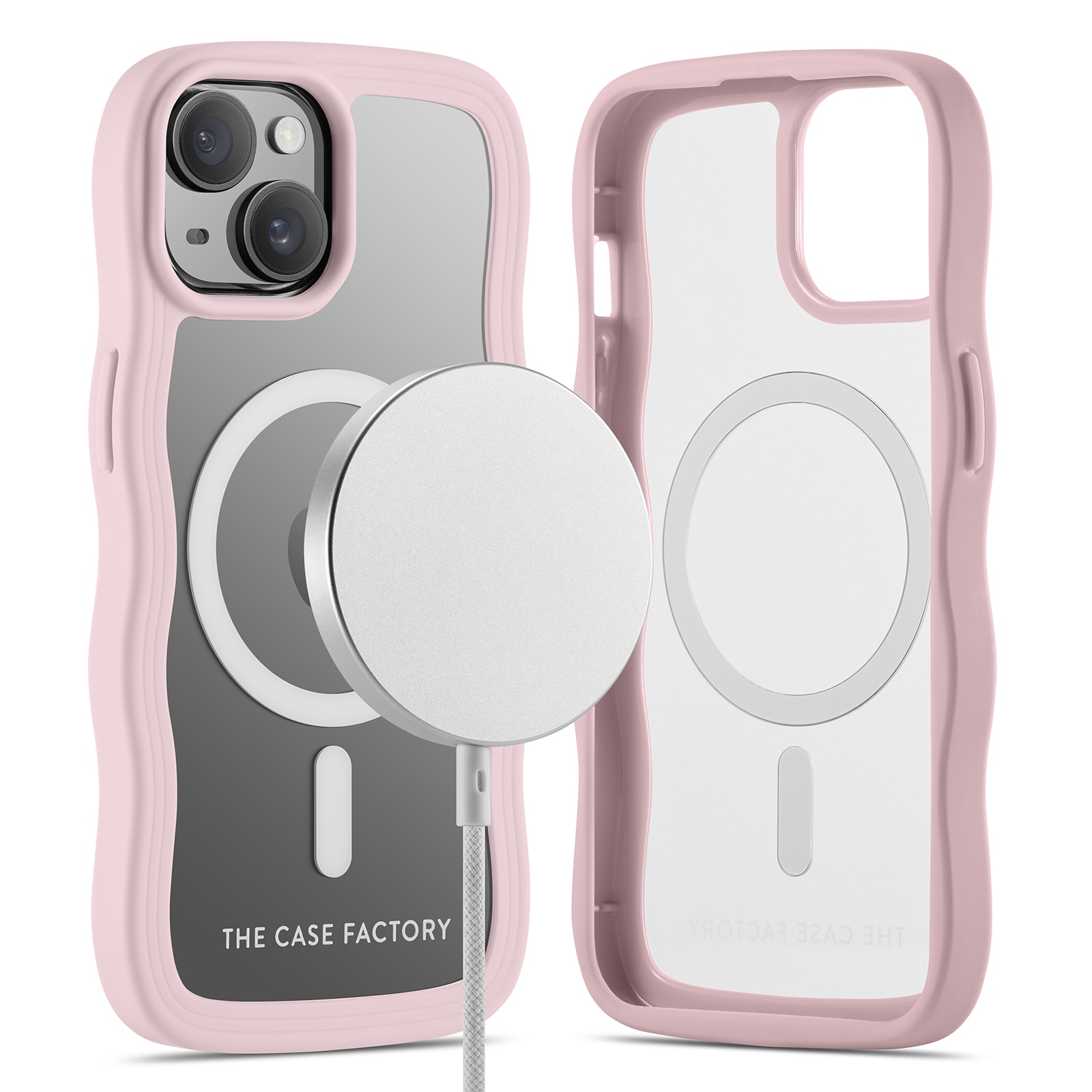 iPhone 15 The Wave Mag Case Pink