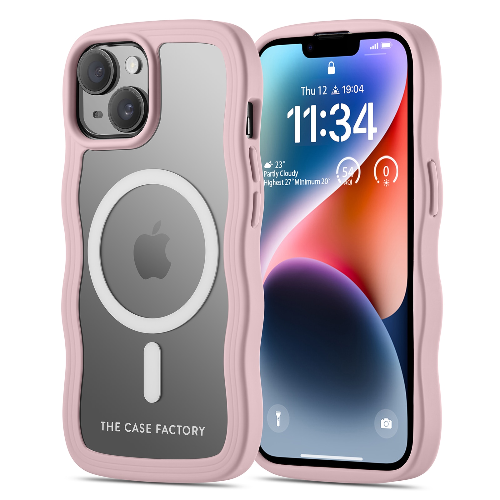 iPhone 15 The Wave Mag Case Pink
