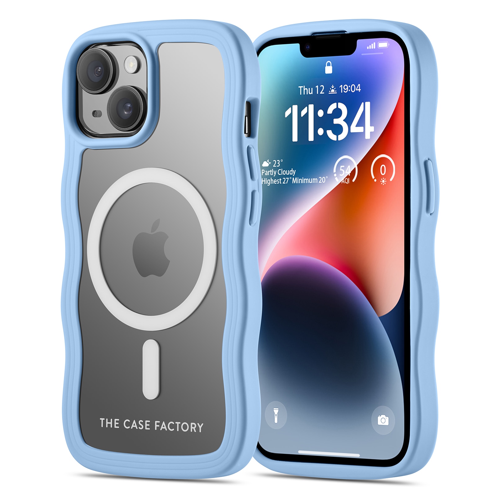 iPhone 15 The Wave Mag Case Blue