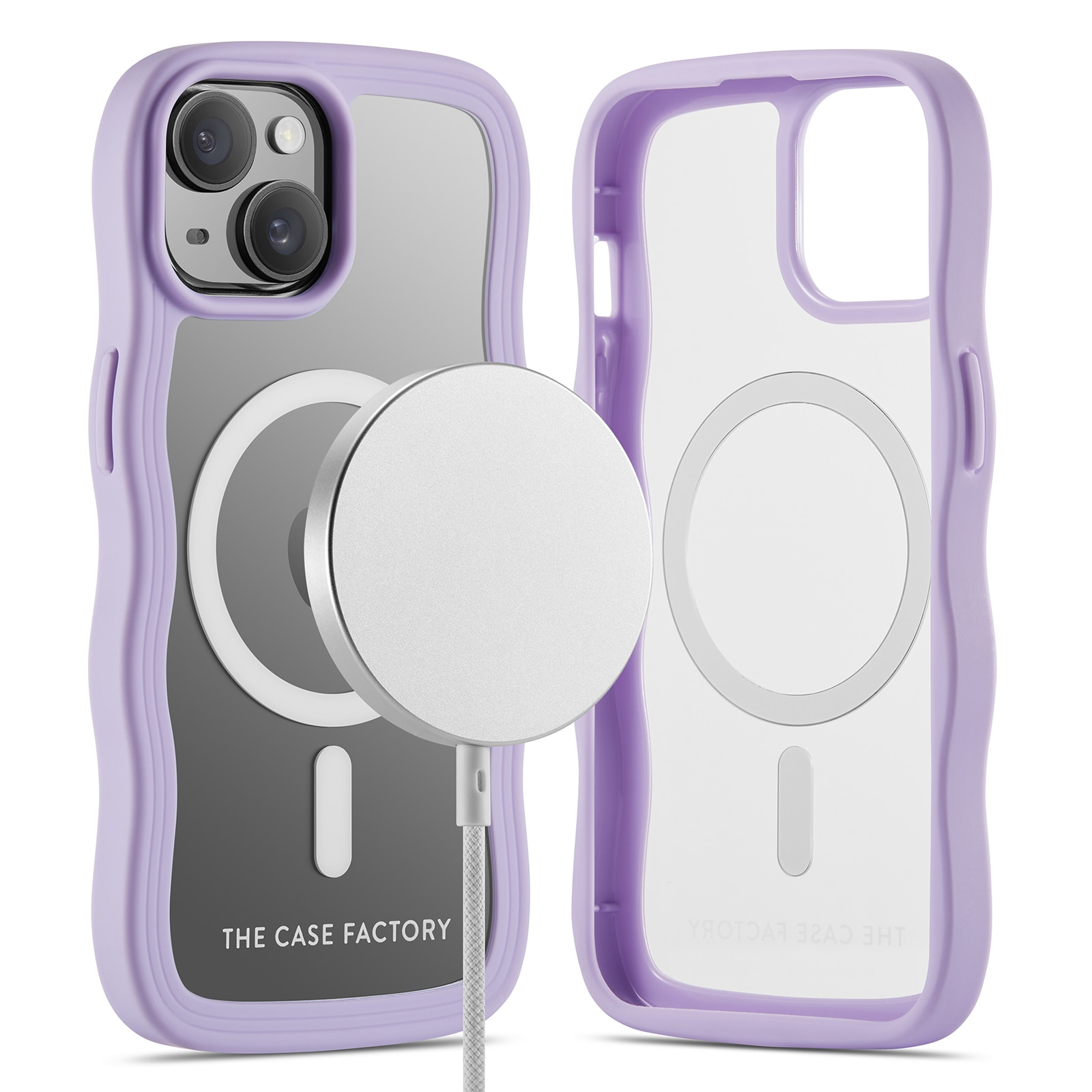 iPhone 15 The Wave Mag Case Purple