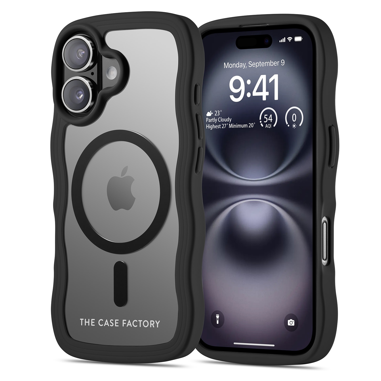 iPhone 16 The Wave Mag Case Black