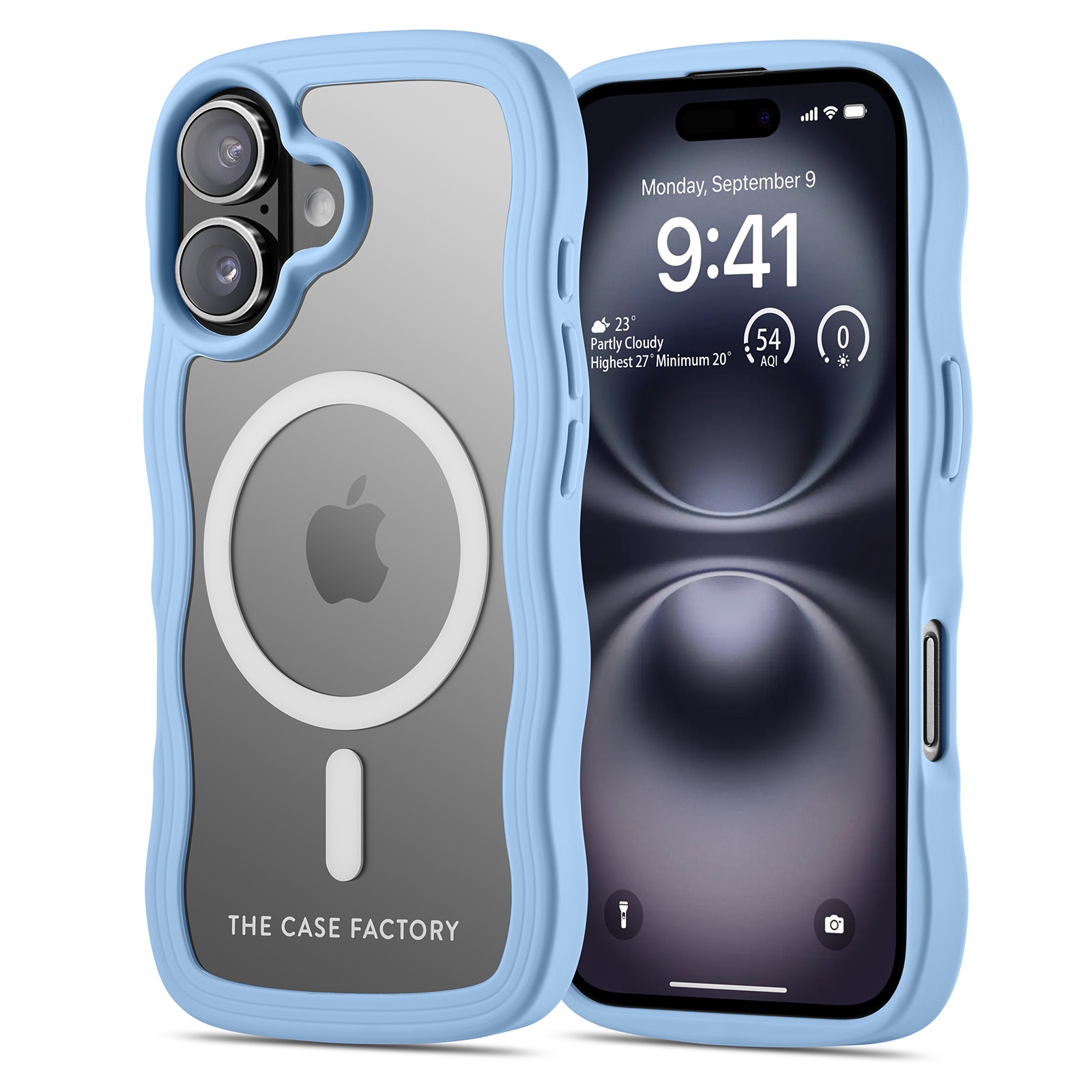 iPhone 16 The Wave Mag Case Blue