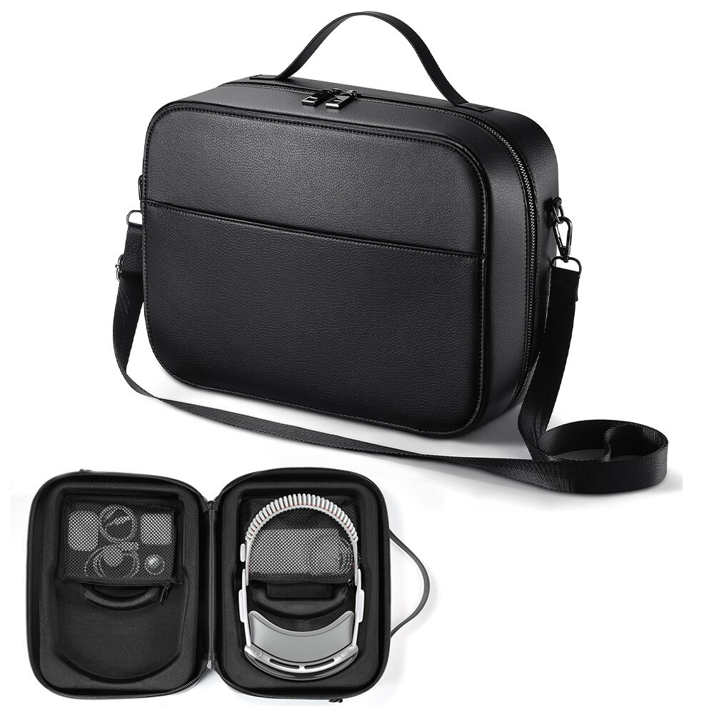 Apple Vision Pro Storage Bag  with Shoulder Strap Black