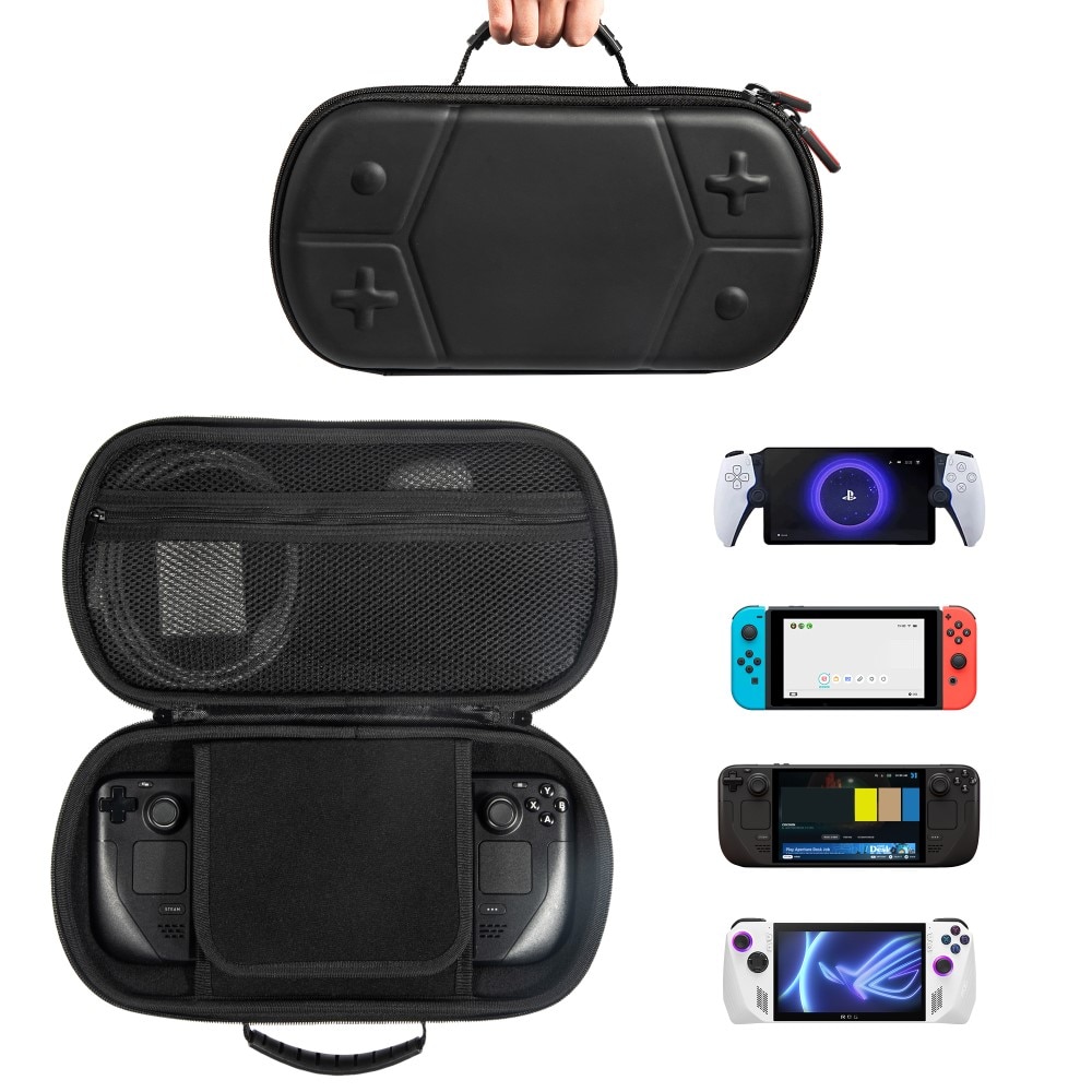 Shockproof Storage Bag for Gaming Console Black