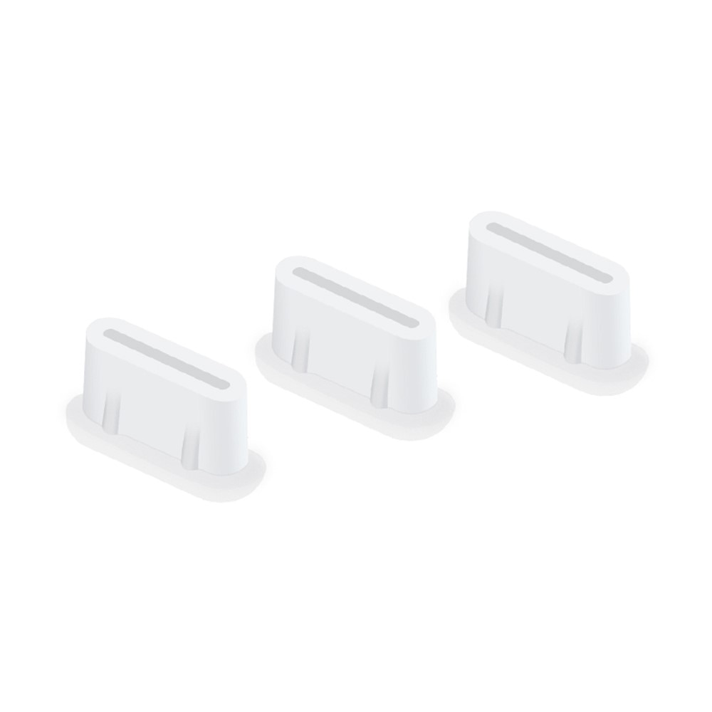 3-pack Dust Plug USB-C White