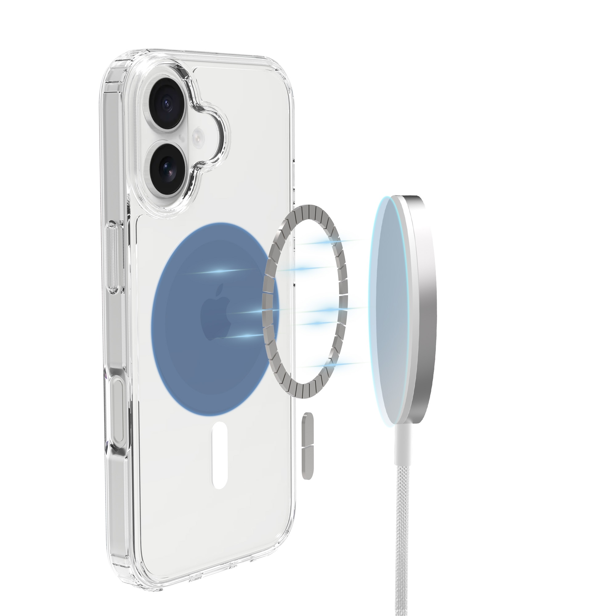Hybrid Case MagSafe iPhone 17 Transparent