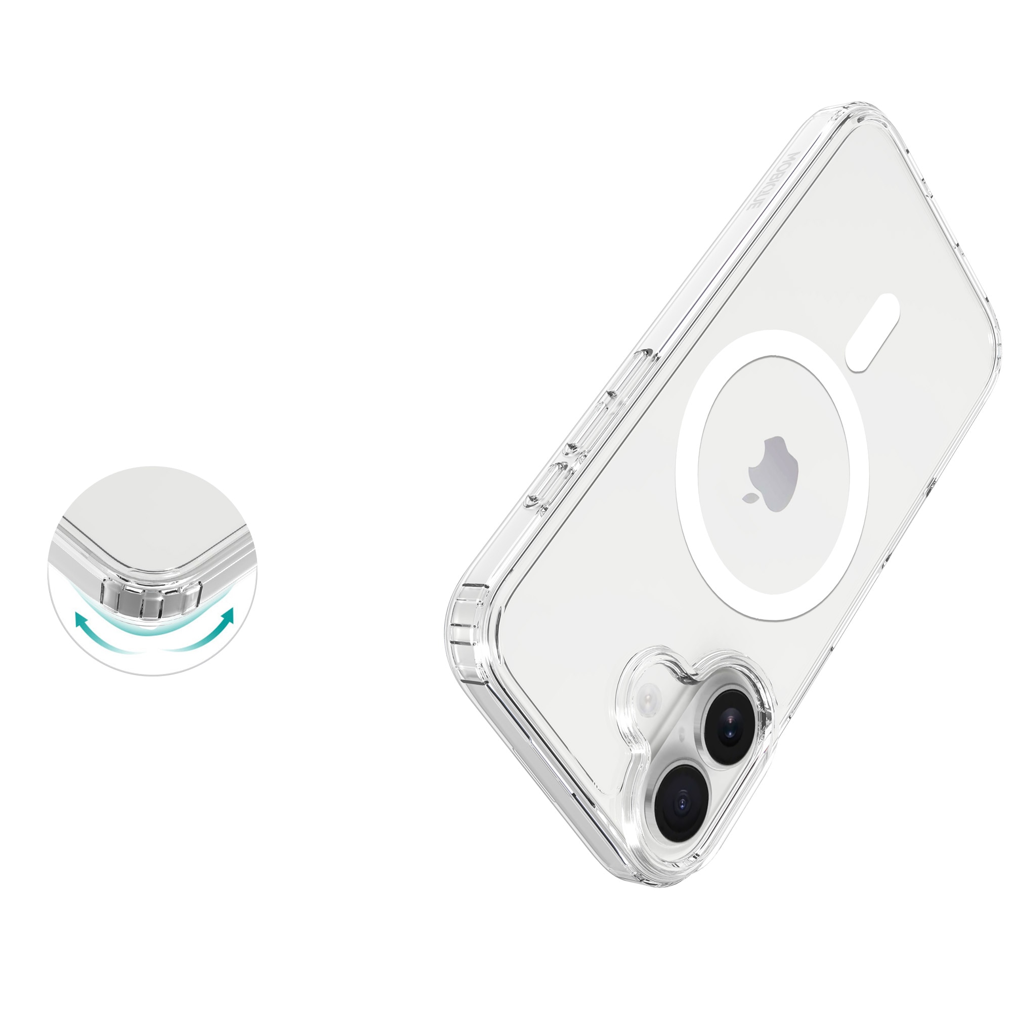 Hybrid Case MagSafe iPhone 17 Transparent