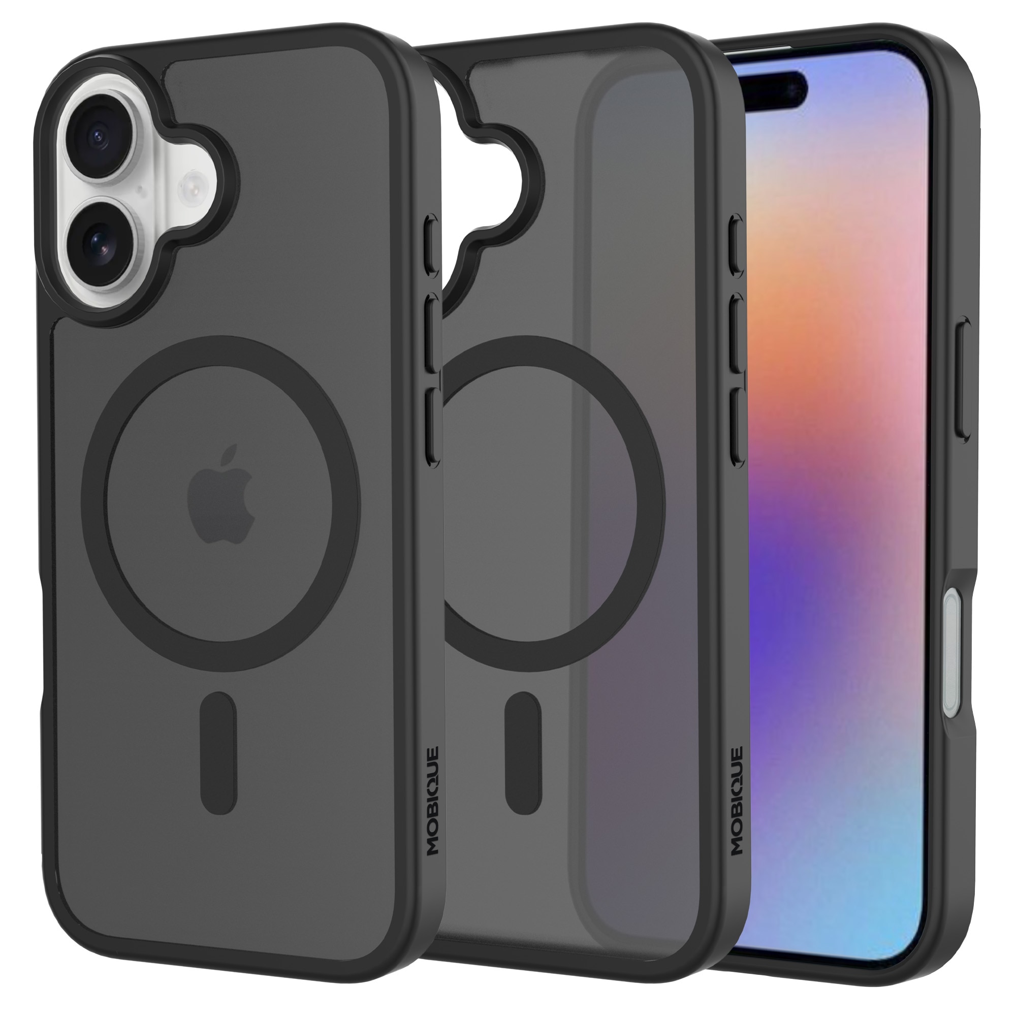Magnetic Hybrid Case iPhone 17 Frosted Black