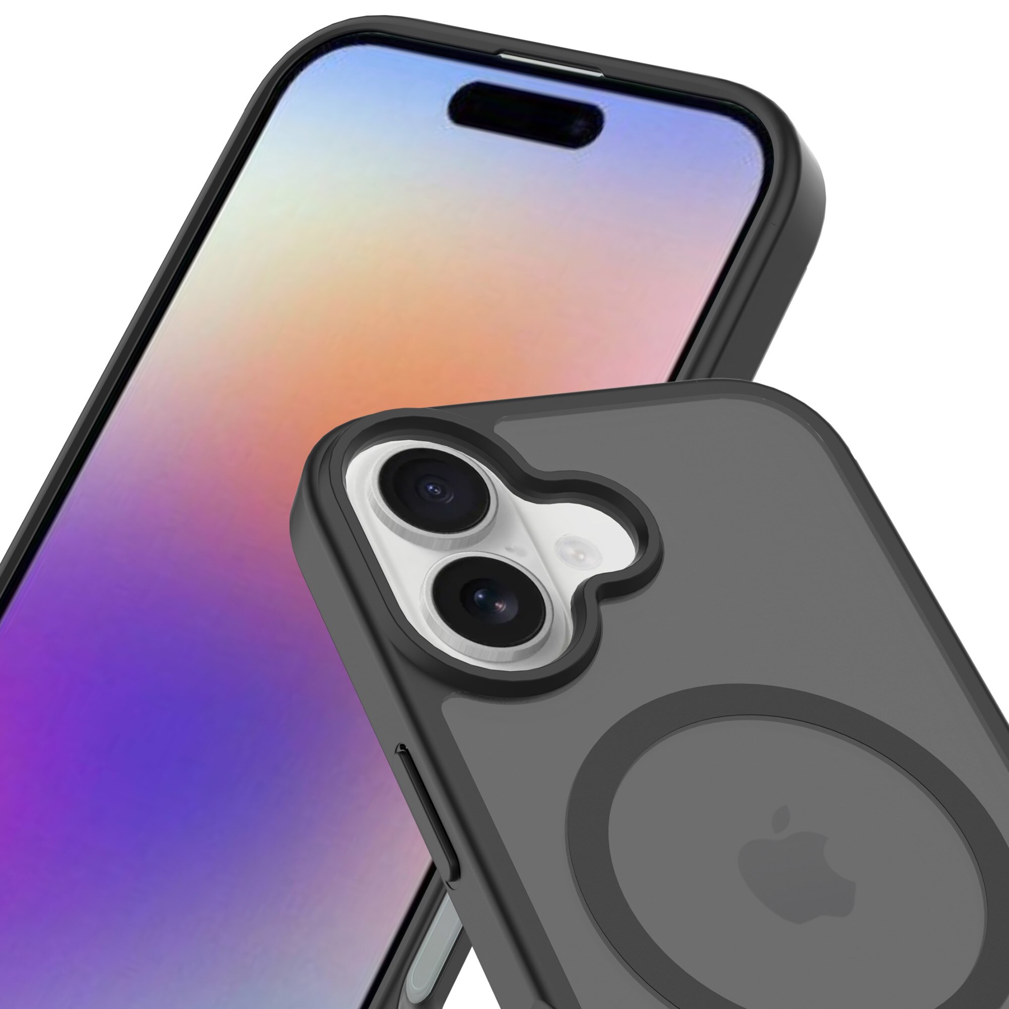 Magnetic Hybrid Case iPhone 17 Frosted Black