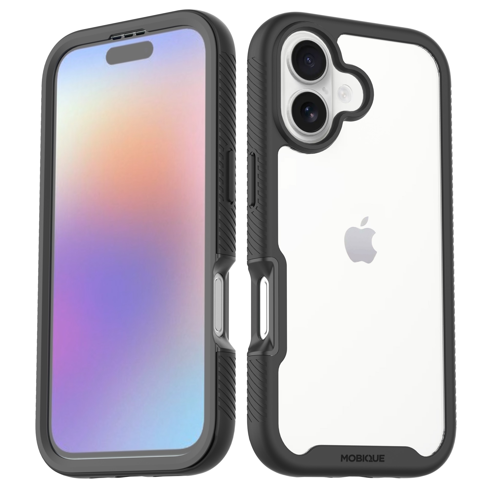 iPhone 17 Full Protection Case Black/Transparent