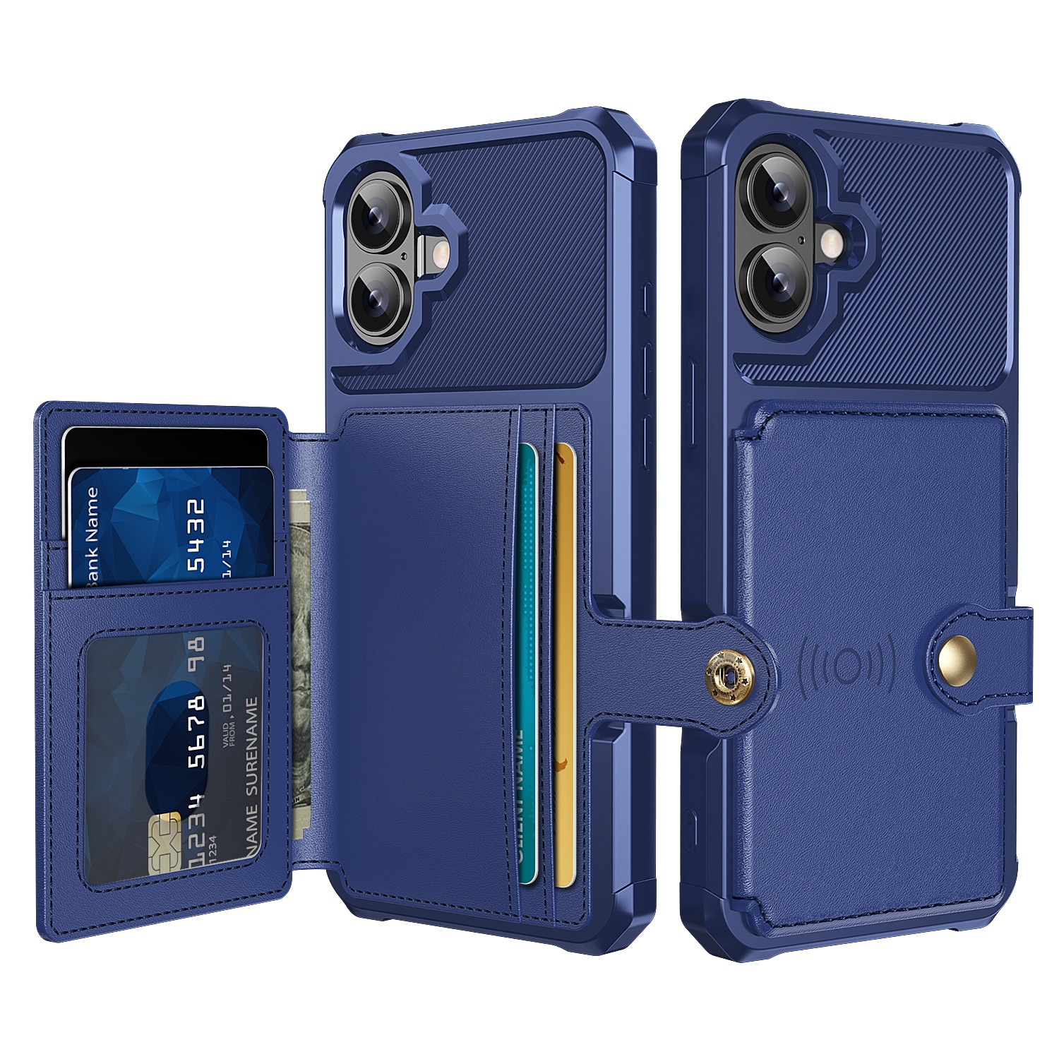 iPhone 17 Tough Multi-slot Case Blue