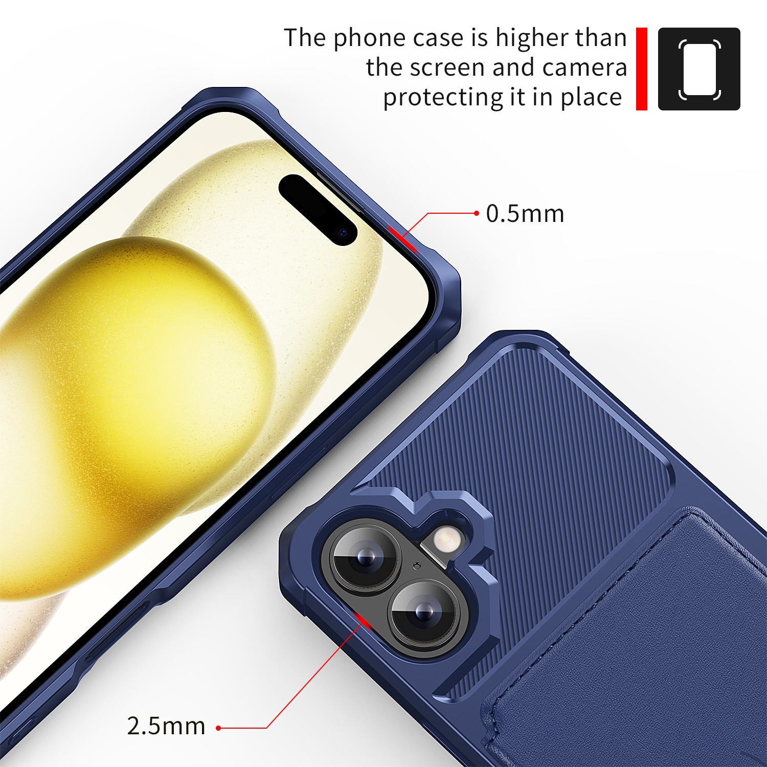 iPhone 17 Tough Multi-slot Case Blue