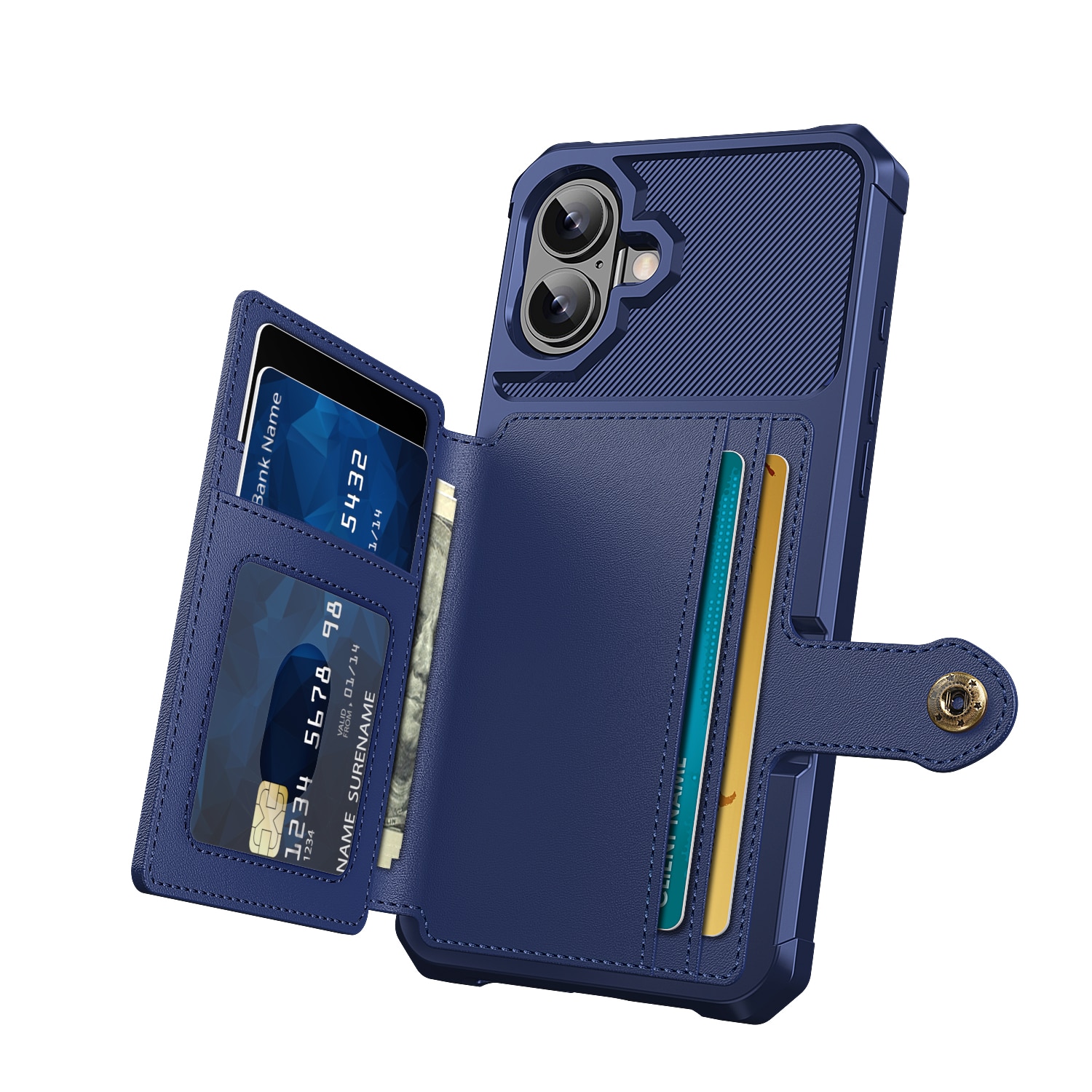 iPhone 17 Tough Multi-slot Case Blue
